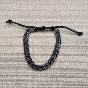 7 Inch Chainmail Double Helix Weave Adjustable Bracelet B1100